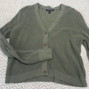 Olive green Banana Republic cardigan